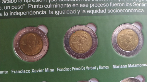 Colección Completa Monedas 5 Pesos Revolución Y Bicentenario