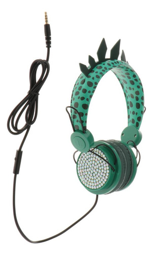 Dinosaurio Glitter Kids Diadema Ajustable Para Auriculares
