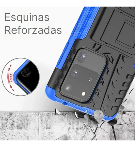 Funda Para Galaxy A50 Con Mica Varios Modelos Antigolpes Naranja Dazzle