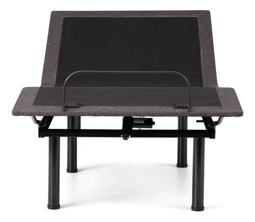 Cama Eléctrica Con Inclinación Ergonómica En Cabeza Y Pies Color Gris oscuro