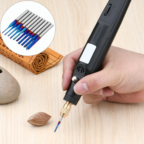 G 10pcs Molino Cnc Router Bits Pcb Fresado Cortador 0.8-3mm