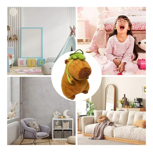Muñeco Decorativo Yy Plush, Capibara, De Peluche Realista