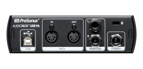 Interfaz de audio PreSonus AudioBox USB negra