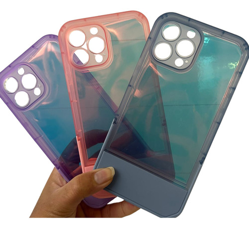 Capa De iPhone 13 Pro Max Com Suporte De Mesa Invisível