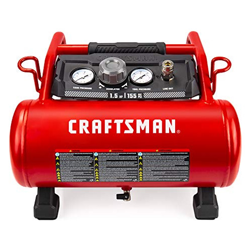 Craftsman - Compresor De Aire, 3 Galones, 1,5 Hp Max 155 Psi