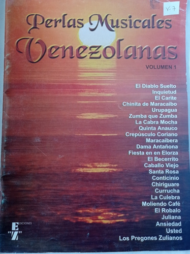 Libro Perlas Musicales Venezolana Volumen 1
