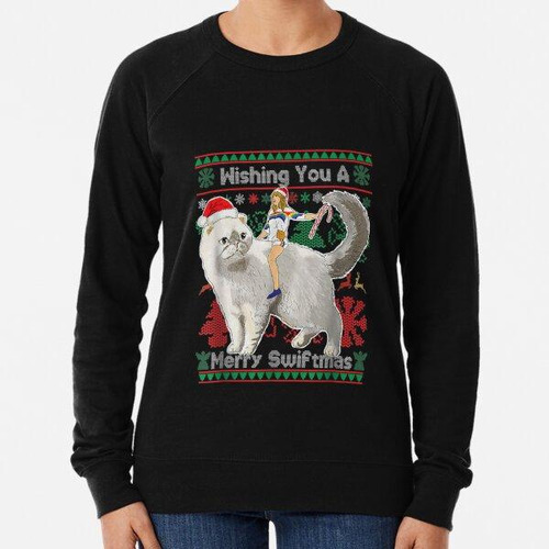 Buzo Wishing You A Merry Swiftmas Ugly Christmas Sweater Big
