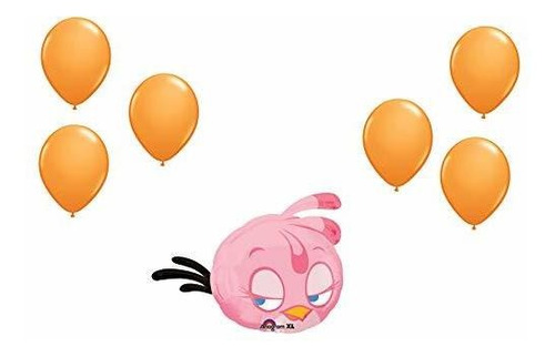 Globos De Fiesta Infantil Loonballoon 27 Pulgadas Pink Angry