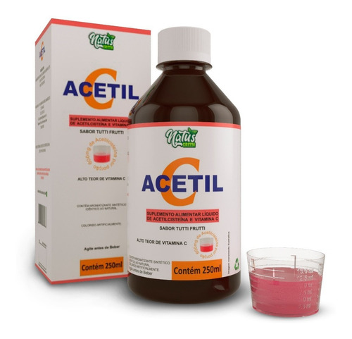 N Acetil L Cisteína 600mg Tutti Frutti 250ml + Vitamina C