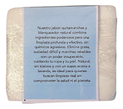 Jabón En Láminas Quitamanchas Y Blanqueador Blando Artesanal