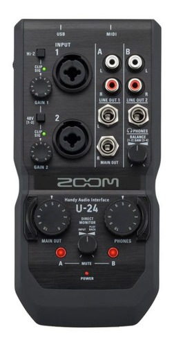 Zoom U-24  Interface De Áudio Portátil
