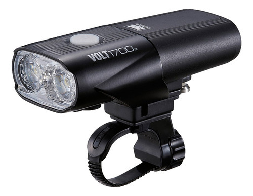 Luz Delantera Led Volt1700 2 Led Usb Recargable Cateye Color Negro