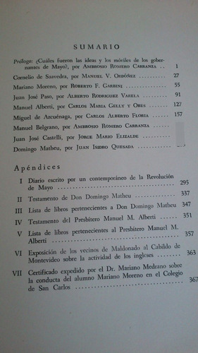 Imagen 2 de 2 de Gobernantes De Mayo - Ensayos Autores Varios