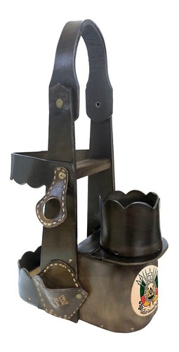 Imagem 3 de 3 de Kit Porta Chimarrão 2l Garrafa Térmica 1,8l Moda Gaúcha