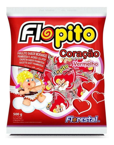 Kit 2 Pacotes De Pirulito Coração Florestal C/50 Unidades