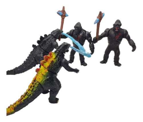 Imagen 4 de 6 de Mayoreo 5 Sets Godzilla Vs King Kong Juguetes Figura Gojira