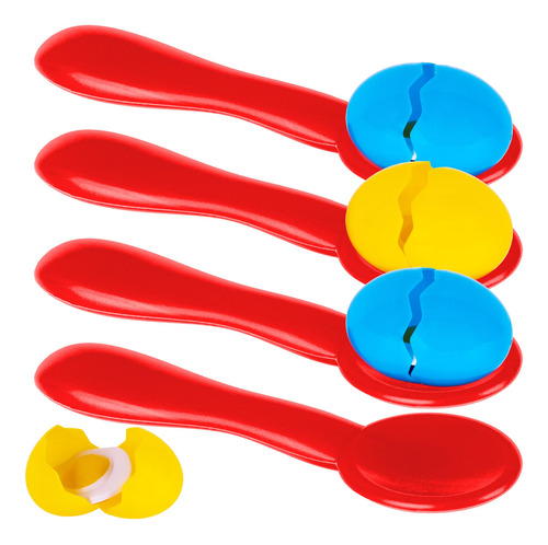 Juego De Cucharas Para Huevos Artcreativity Con 4 Cucharas Y
