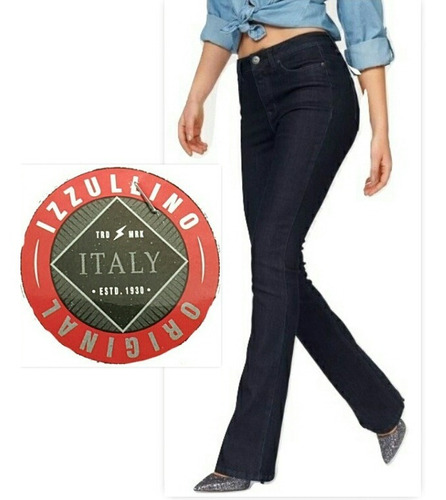 Jeans Elastizados Mujer Tiro Alto Izzullino Talle 38 Al 60