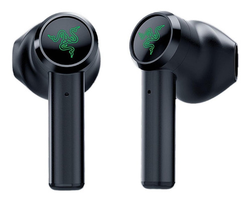 Audífonos in-ear gamer inalámbricos Razer Hammerhead True Wireless Earbuds black con luz LED