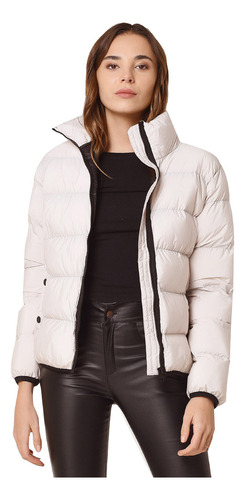 Campera Importada Corta Simil Pluma Puffer Abrigo Lleruc