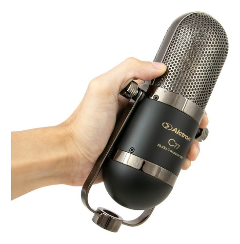 Microfone Condensador Xlr Alctron C77 C/ Maleta Cor Preto
