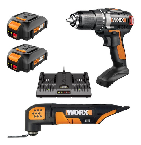 Worx Wo7048 Juego De Herramientas Oscilantes (20 V)