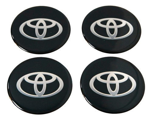 Adesivos Emblema Resinado Roda Compatível Toyota 56mm Cl3