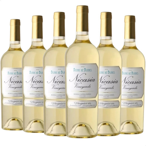 Vino Nicasia Vineyards Blanc De Blancs 750ml Caja X6 Pack 6u