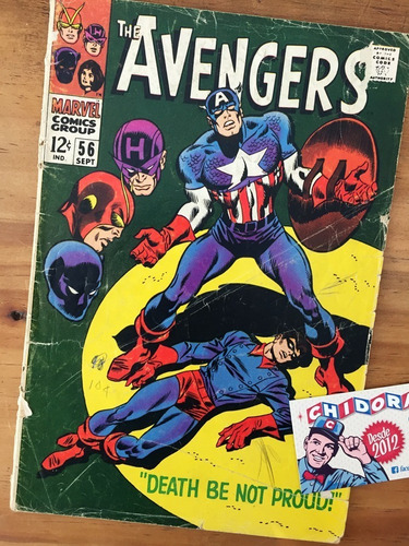 Comic - Avengers #56 Stan Lee 1968 John Romita