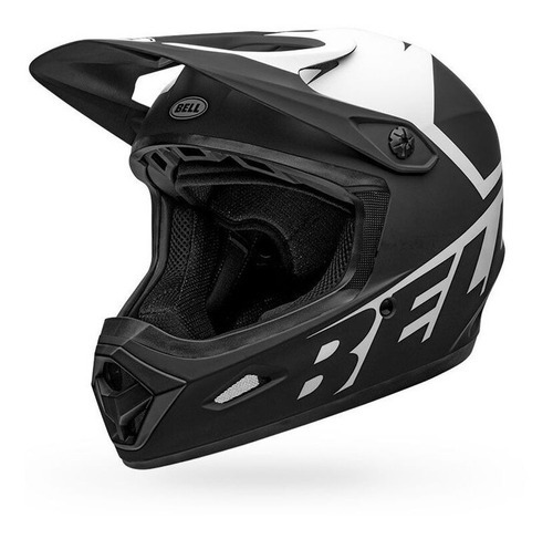 Capacete Bell Transfer Preto Full Face Downhill Freeride Cor Preto/Branco Tamanho GG