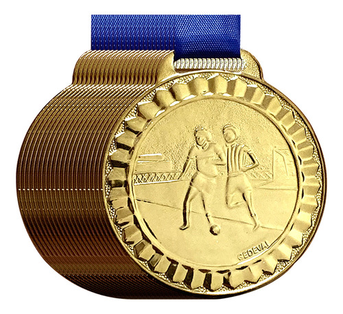 Kit 30 Medalhas Campeonato Futsal Futebol 4,5 Cm Premiação Cor Bronze