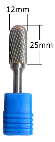 Fresa Carburo De Tungsteno 6mm Cilindrica Punta Redonda