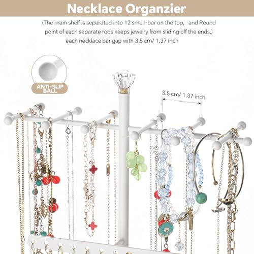 Soporte Joyería 3 En 1 Organizador Collares Pulseras Y Anill