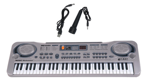 Piano Eléctrico, Órgano Electrónico, 10 Ritmos, Usb, 61