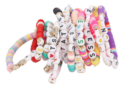 Pulsera Bohemia Con Cuentas, 14 Unidades, Cómoda, Elástica Y