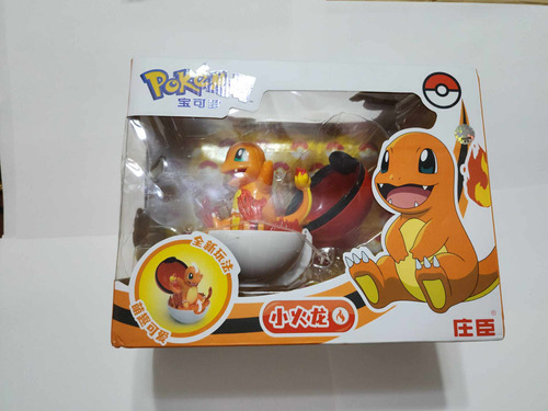 Figura Charmander Con Pokebola Videojuego Violeta Pokemon Go