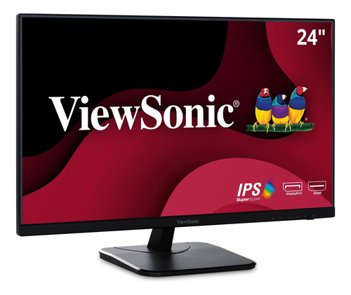 Viewsonic Va2456-mhd Monitor Ips 1080p De 24 Pulgadas Con Bi