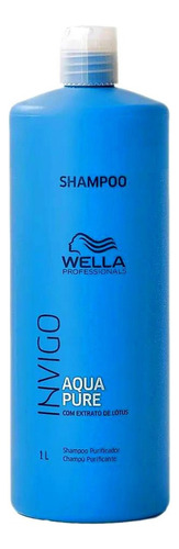Shampoo Wella Professionals Aqua Purê Invigo en botella de 1000mL por 1 unidad