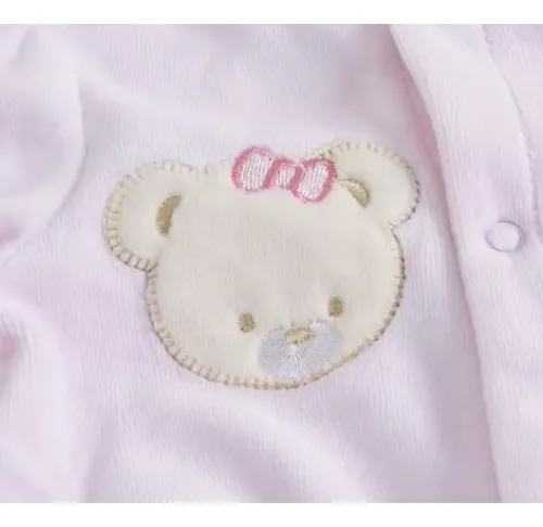 Enteritos En Plush Enterizo Bebe Con Pie Pijama