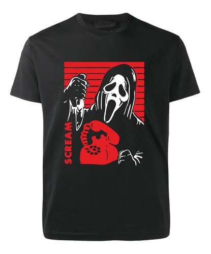 Remera Negra Negra - Scream - Pelicula - Terror - Clasico