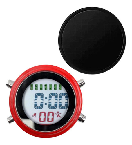 Mini Reloj De Motocicleta Reloj Impermeable Reloj Negro Rojo