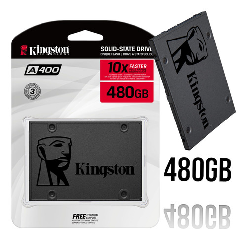 Disco Duro Solido Ssd Kingston 480gb Sata3 2.5 Sa400s37/480g