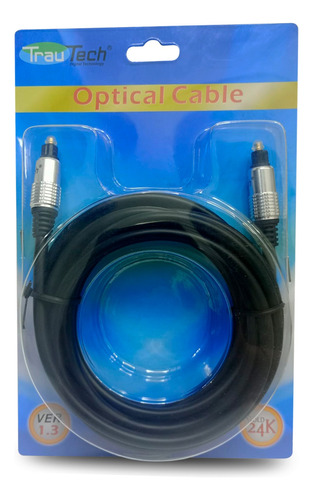 Cable De Audio Fibra Optica 3m Toslink Para Ps4 Blu-ray Dvd