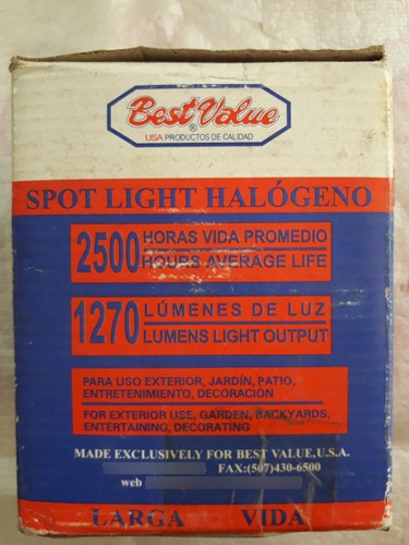 Imagen 2 de 4 de Bombillos Halogenos Exterior Sport Light 100w Azul.