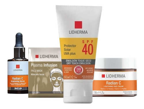 Kit Lidherma Rutina Facial Diaria X 3 Productos + Regalo