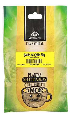 Chá De Boldo Do Chile Kampo De Ervas 30g
