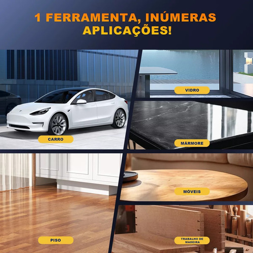 Politriz Automotiva Lixadeira Orbital Sem Fio 2 Baterias