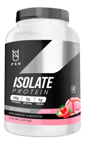 Suplemento En Polvo Psn Whey Protein Mass Gainer 1 Kg Fresa