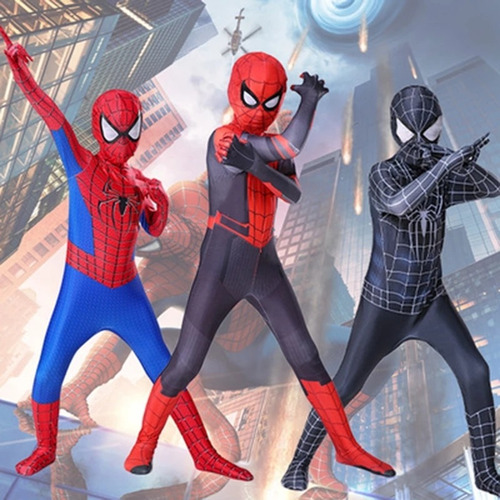Disfraz De Spider Man Con Lanzadores Y Gafas 
