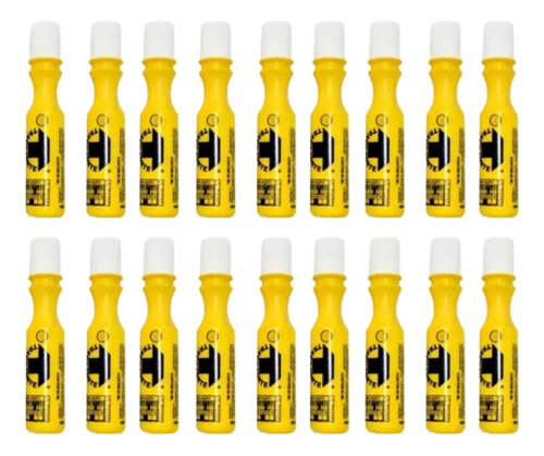 Kit Com 18un Marcador Industrial Traçoforte Amarelo - Baden